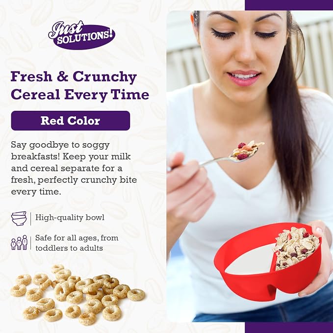 Just Solutions Crunch Anti-Soggy Cereal Bowl - Image 2