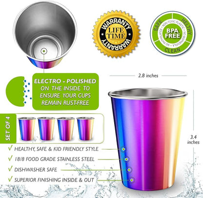 Stainless Steel Kids Cups 8 oz - Image 2