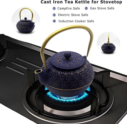 33.8oz Small Cast Iron Tea Kettle - Image 2