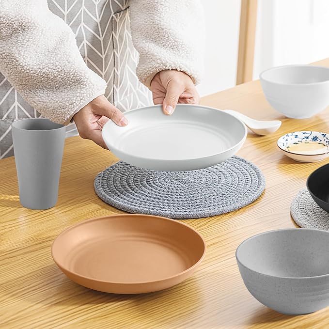 Teivio 32-Piece Plates and Bowls Sets - Image 8