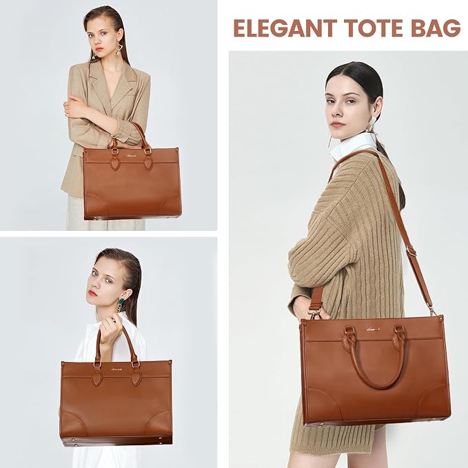 LOVEVOOK Laptop Bag for Women 15.6 lnch, Waterproof Laptops Tote Bags for Womens - Image 2