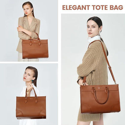 LOVEVOOK Laptop Bag for Women 15.6 lnch, Waterproof Laptops Tote Bags for Womens - Image 2
