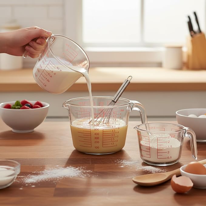6 Pcs Glass Measuring Cups Set - Image 2