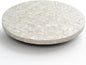 12 Inch Capiz Lazy Susan, Decorative Lazy Susan Turntable Centerpiece for Dining Table, Kitchen Counter, Round Mother of Pearl Capiz Shell Spinning Tray for Countertop & Tabletop (White)