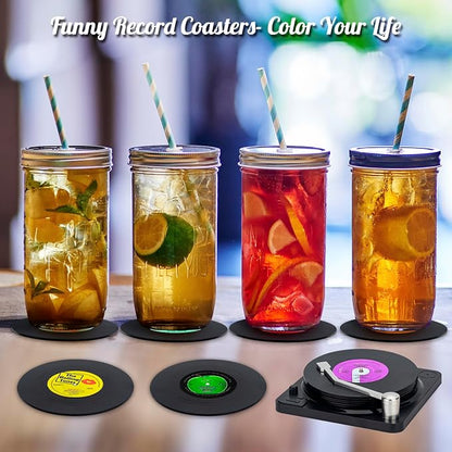 Retro Vinyl Record Coasters - Image 7