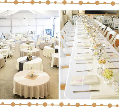10-Pack Ivory 12 x 108 inches Long Premium Satin Table Runner | Wedding - Image 7
