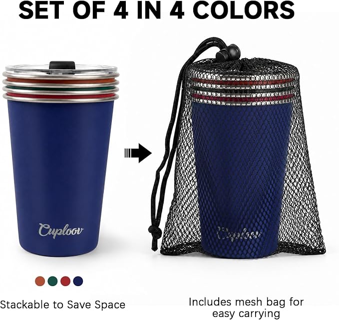16 oz Stainless Steel Cups - Image 5