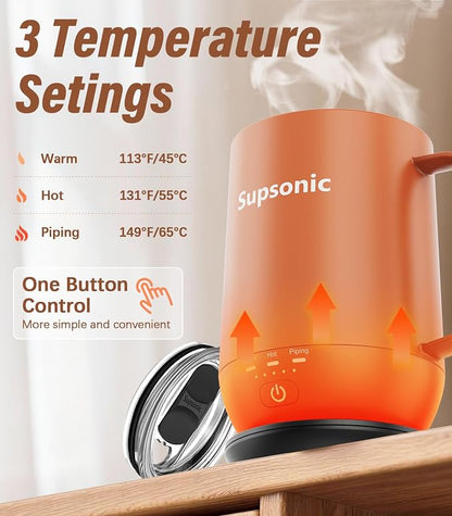 Supsonic - 16oz Self Heating Coffee Mug, Smart Heated Coffee Mug Faster - Image 2