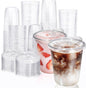 Fit Meal Prep 100 Pack 16 oz Round Bottom Clear Plastic Cups by FMPBRANDS