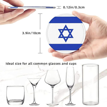 Israel Flag Coasters for Drinks - Image 3