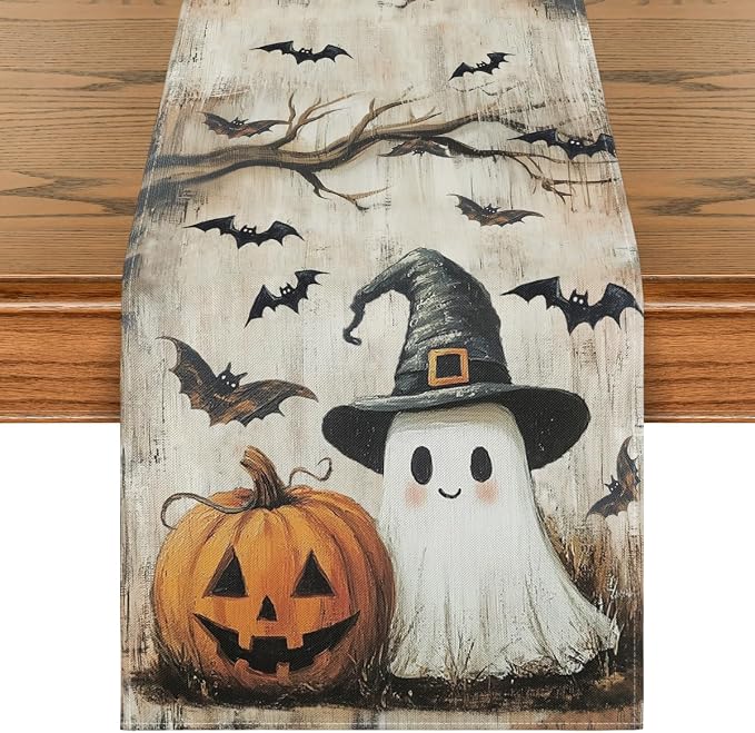 Artoid Mode 210 GSM Halloween Table Runner 13x36 Inch Home Party Decor | by ArtoidMode