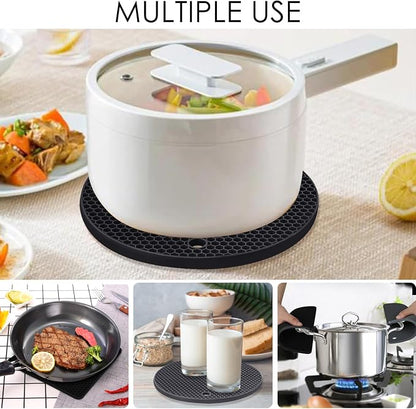 Silicone Trivet Mats, 4 Pack Silicone Pot Holders - Image 3