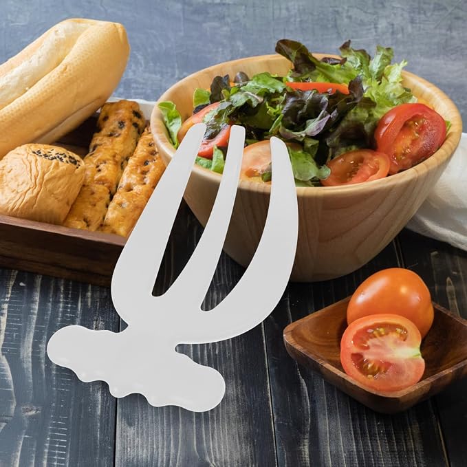 VOSAREA Salad Tongs 2pcs Salad Hands Plastic Salad Serving Hands Salad Tongs - Image 9