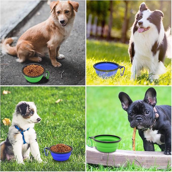 Dog Bowl Pet Collapsible Bowls, 2 Pack - Image 8