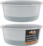 Master Pet Supply Stainless Steel Dog Bowls Set of 2 with Extra Thick Silicone Base - 2 Cup (16 oz) Graphite, Non-Slip, Dishwasher Safe Metal Bowls, Pet Dog Food Bowl for Dogs, Cats, Anti Rust