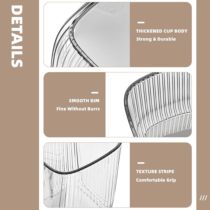 Chchmu Bathroom Toothbrush Cup 2 Pcs Minimalist Tumbler Cup Unbreakable - Image 6