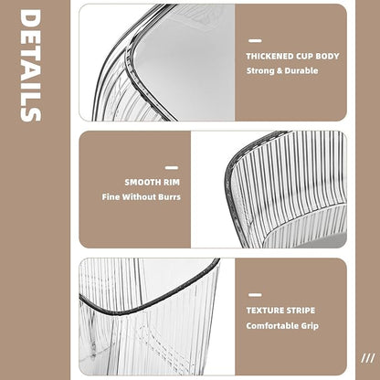 Chchmu Bathroom Toothbrush Cup 2 Pcs Minimalist Tumbler Cup Unbreakable - Image 6