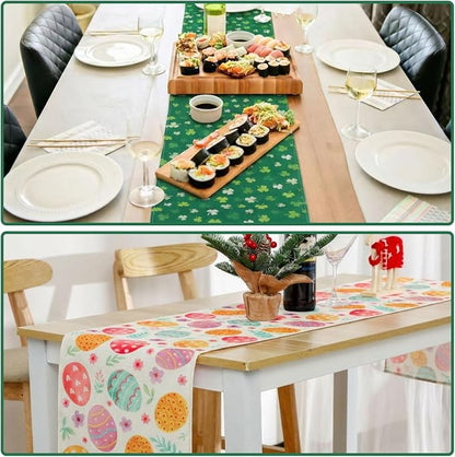 Gilprop 3 Pcs Holiday Table Runners Seasonal Tablecloth, 13x72 Inch | Farmhouse - Image 4