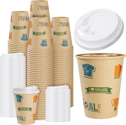 12 OZ 25 Pack Disposable Cups Paper Coffee Cups by Unknown