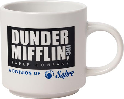 Silver Buffalo The Office Icons and Logo 2pk Ceramic Mug Stack, 13 Ounces - Image 3