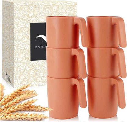 PYRMONT Wheat Straw Cups 16 Oz Alternative Plastic Cups by PYRMONT