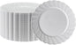 Premium Hard Plastic Round White Plates – 50 x 6” -Washable & Reusable by OasisCreations