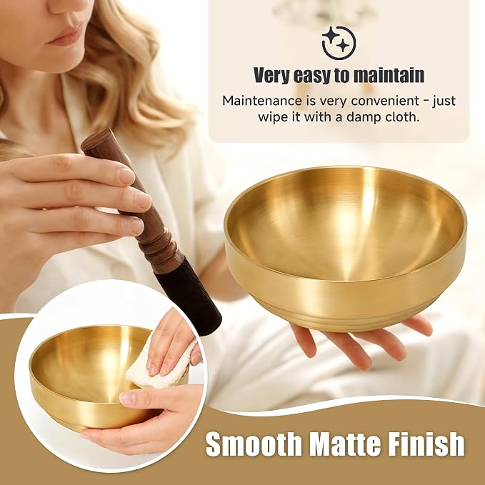 7.4" Gold Decorative Bowl Key Bowl Stainless Steel Fruit Bowl Modern Stylish - Image 6