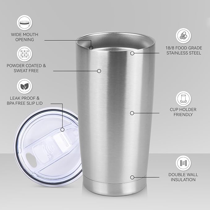 20 oz Tumbler Stainless Steel Tumblers Bulk - Image 2