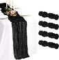 4 Pack Cheesecloth Table Runner 10FT Black Table Runner Boho Gauze Cheese Cloth by Showgeous
