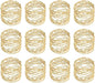 Gold Napkin Rings Metal Napkin Ring Set of 12 Napkin Holder by Bambookari