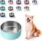 WENBOKMIN Dog Bowl, Stainless Steel Food and Water Bowl, Mint Green | Non Slip by Wenbokmin