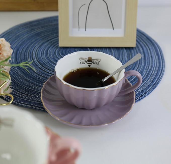 Ceramic Cup& Saucer Set - Image 4