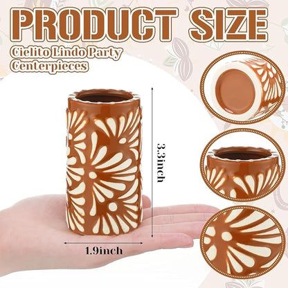24 Set Cielito Lindo Party Favors, Terracotta, Handleless | Mexican Tequila - Image 2
