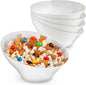 20oz White Plastic Serving Bowls Medium Disposable Snack Bowl Candy Dishes by StockYourHome