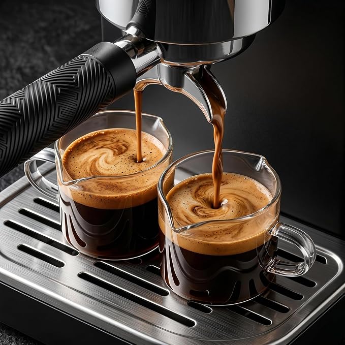 Farielyn-X® 5 OZ Espresso Cups Set of 2, Double Spouts Cups, Shot Glasses by Farielyn-X