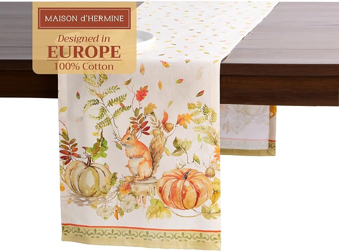 Maison d' Hermine Table Runner 100% Cotton 14.50" x 108" | Table Runners 108 by MaisondHermine