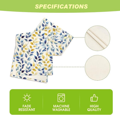 Artoid Mode Leaves 210 GSM Summer Table Runner, Seasonal Spring Kitchen Dining - Image 5