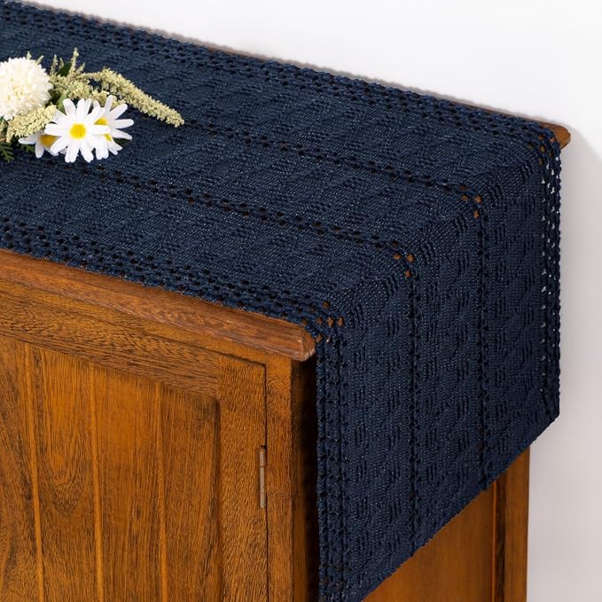 Boho Table Runner Summer Farmhouse Rustic Dining Dresser Scarf Home Decor | by Socomi