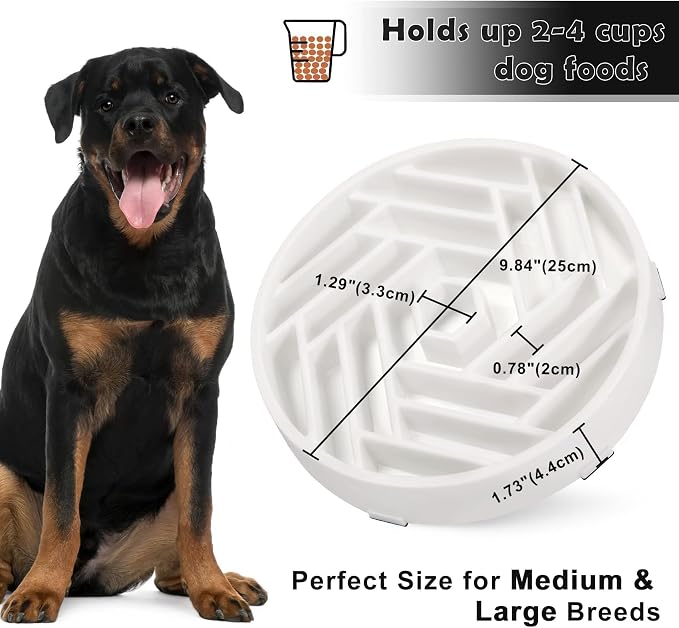 TOBYTO Slow Feeder Dog Bowls Large Medium Breed, Anti-Choking Slow Eating Dog - Image 5
