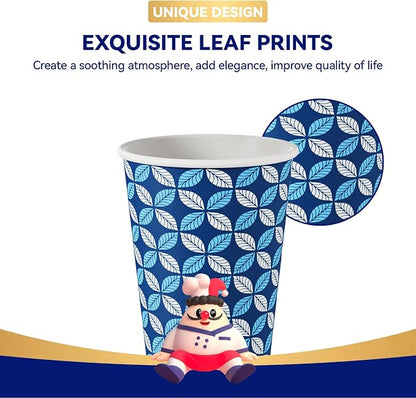 JOLLY CHEF 12 oz 1000 Pack Disposable Coffee Cups | Hot Paper Coffee Cups Bulk - Image 3