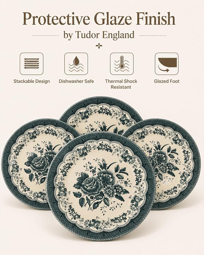 Royal 12-Piece Porcelain Dinnerware Set - Image 5