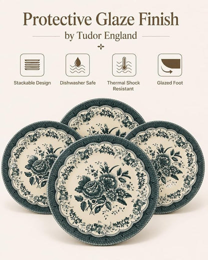 Royal 12-Piece Porcelain Dinnerware Set - Image 5