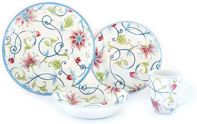 24-Piece Porcelain Dinnerware Set by TudorEngland