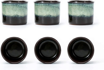 Japanese Tea Cups Set of 6, Ceramic Teacups, Chinese Tea Cups by Lavinttostory