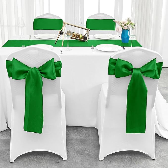 15-Pack Emerald Satin Table Runner 12 x 108 Inch Long Fuchsia Bright and Smooth - Image 4