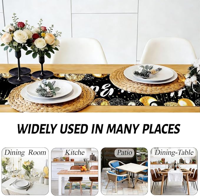 Happy Birthday Table Runner, Table Runners 72 Inches Long | 1920s Birthday - Image 5