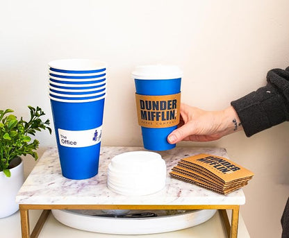 Silver Buffalo The Office Dunder Mifflin Logo, Paper Travel Cup, 16oz | - Image 6