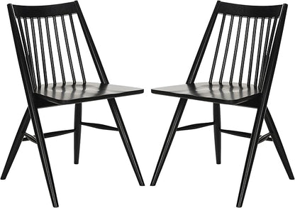 Safavieh Home Collection Wren Black 19-inch Spindle Dining Chair (Set of 2)