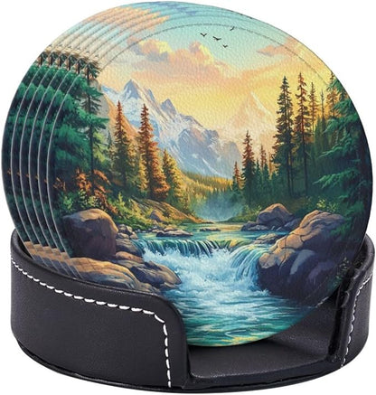 Mountains Nature Scenery Coasters - Image 8