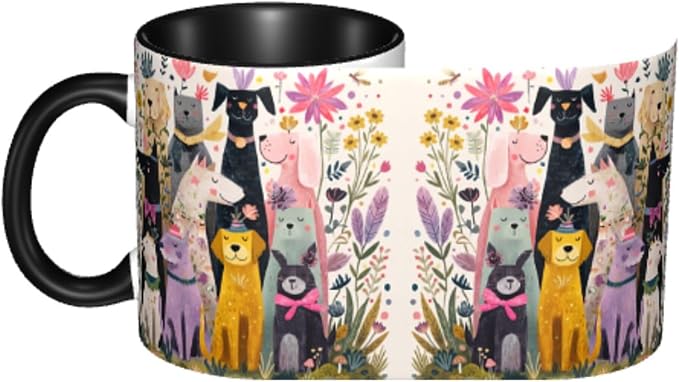 FyLybois Dog Coffee Mug 11 Ounce Mugs Ceramic Tea Cup Drinking Water Cups | - Image 4